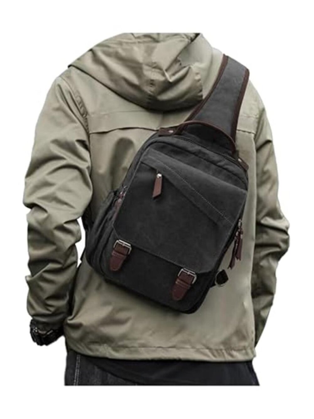 Men's Messenger Bag Small Sling Crossbody Backpack Shoulder Bag